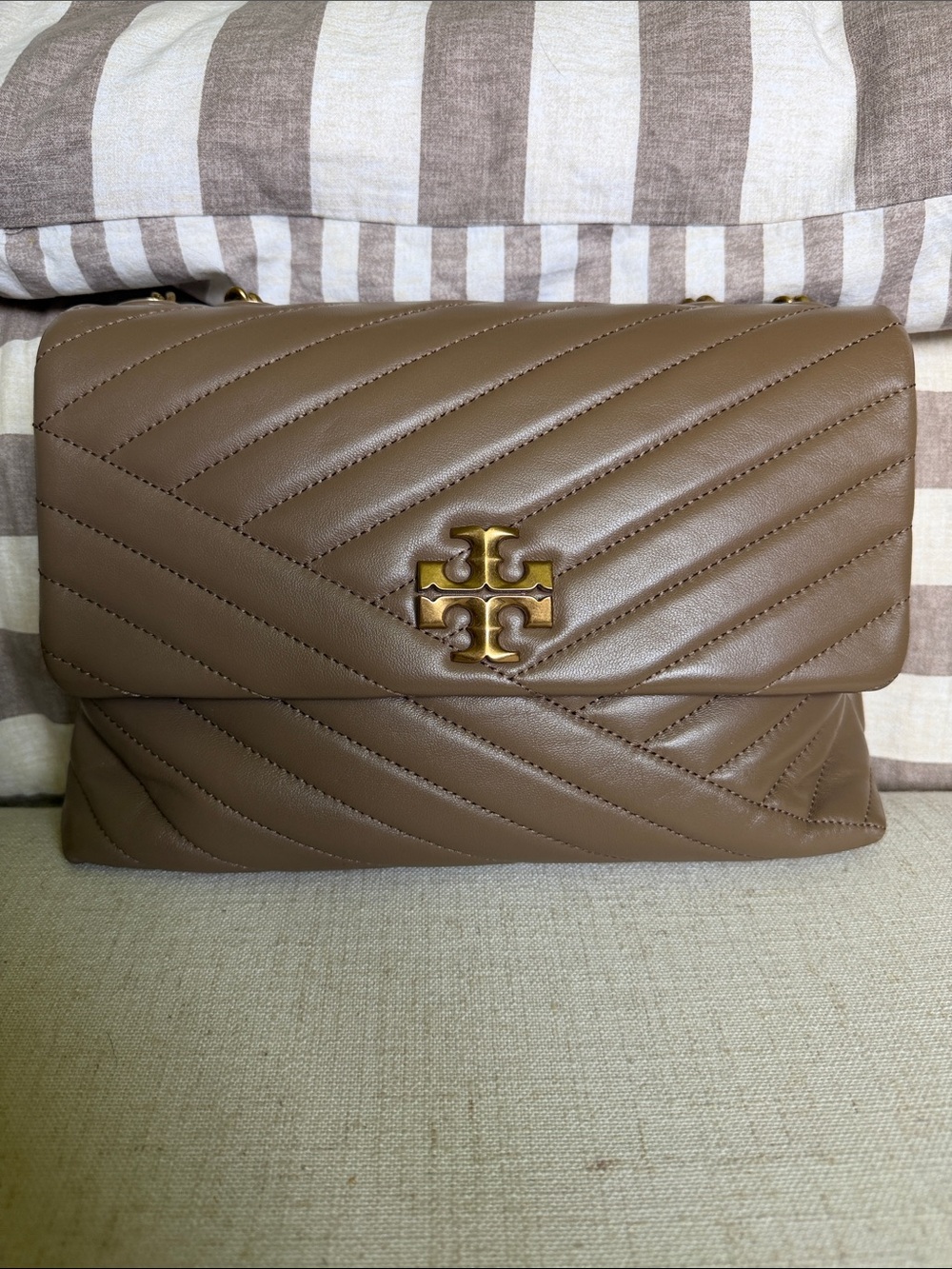 Tory Burch Kira Chevron shoulder bag.